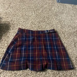 plaid skirt